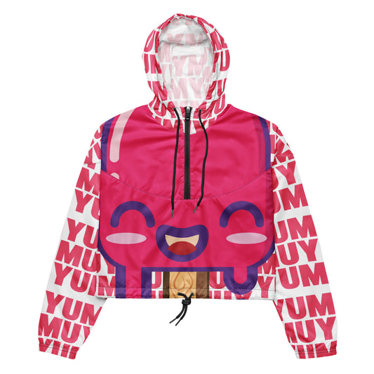 Pink Raspberry Women’s Cropped Windbreaker